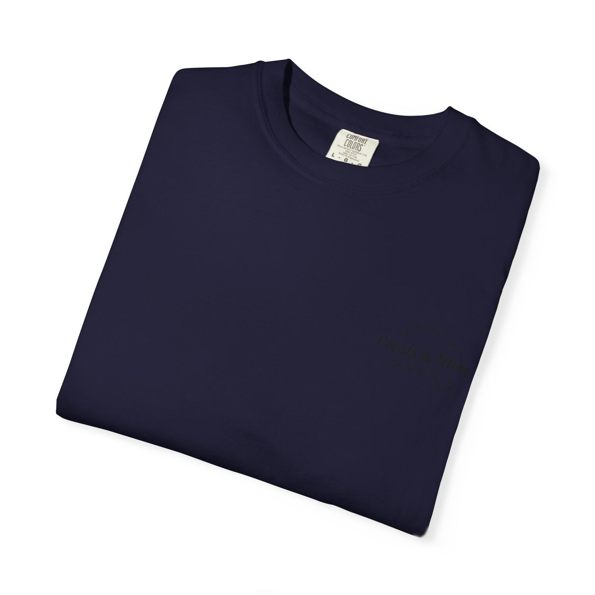 T-Shirt — 'Corals & More' American Flag Script Tee