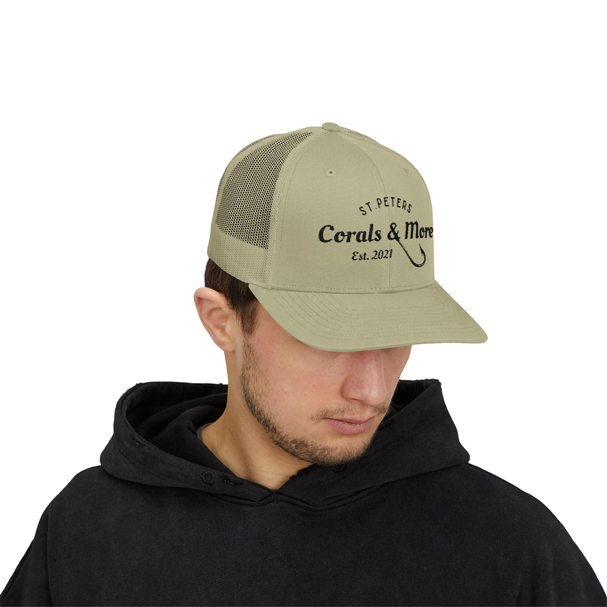 Corals & More Snapback Trucker Cap - Stylish Mesh Cap for Outdoor Adventures