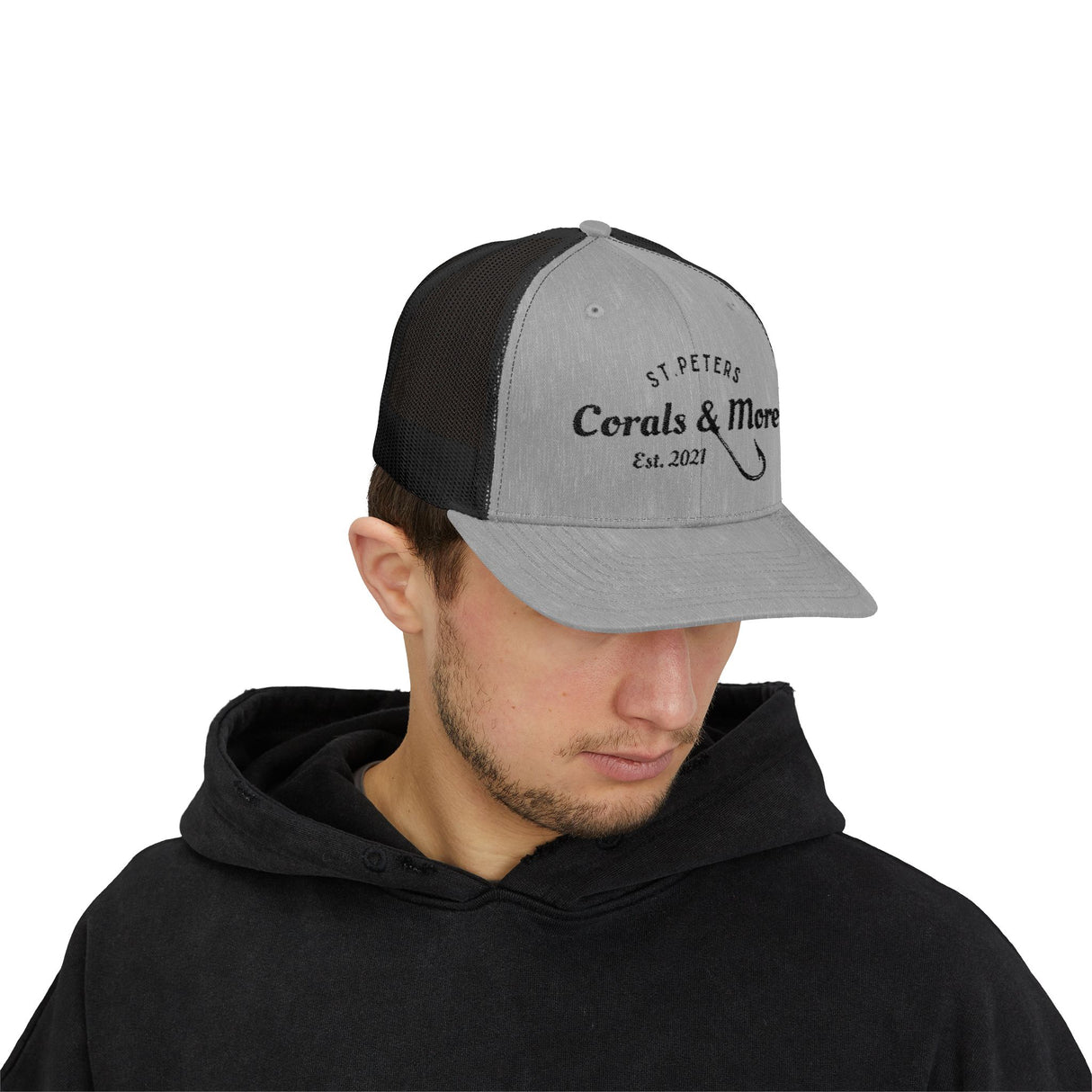 Corals & More Snapback Trucker Cap - Stylish Mesh Cap for Outdoor Adventures