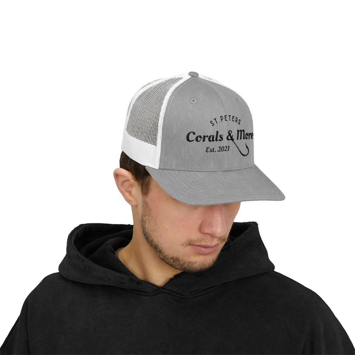 Corals & More Snapback Trucker Cap - Stylish Mesh Cap for Outdoor Adventures