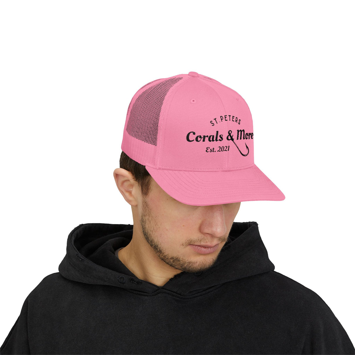 Corals & More Snapback Trucker Cap - Stylish Mesh Cap for Outdoor Adventures
