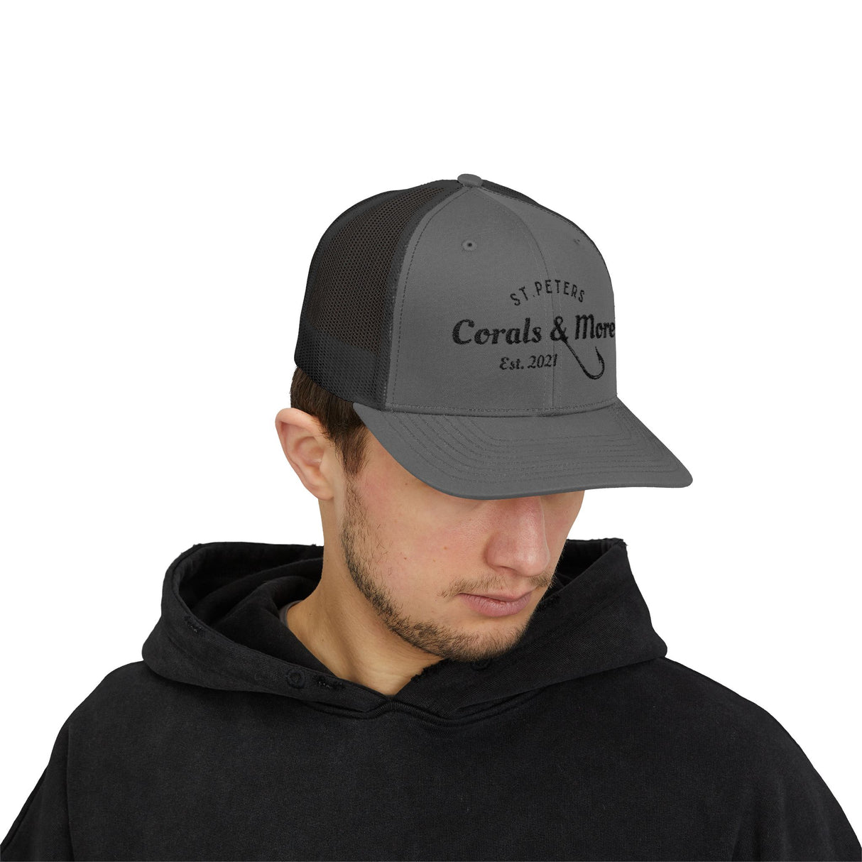 Corals & More Snapback Trucker Cap - Stylish Mesh Cap for Outdoor Adventures