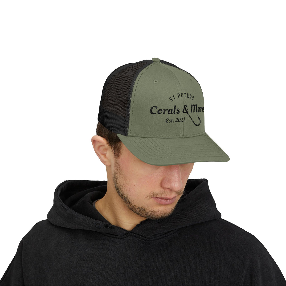Corals & More Snapback Trucker Cap - Stylish Mesh Cap for Outdoor Adventures