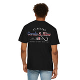 T-Shirt — 'Corals & More' American Flag Script Tee