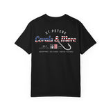 T-Shirt — 'Corals & More' American Flag Script Tee