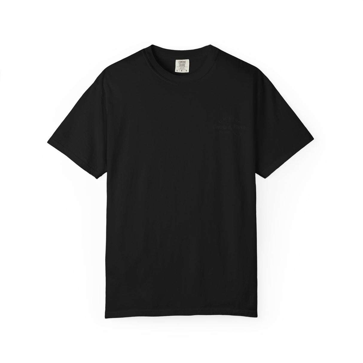 T-Shirt — 'Corals & More' American Flag Script Tee