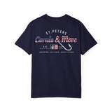 T-Shirt — 'Corals & More' American Flag Script Tee