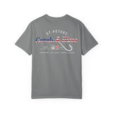 T-Shirt — 'Corals & More' American Flag Script Tee