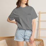 T-Shirt — 'Corals & More' American Flag Script Tee