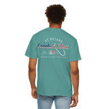 T-Shirt — 'Corals & More' American Flag Script Tee