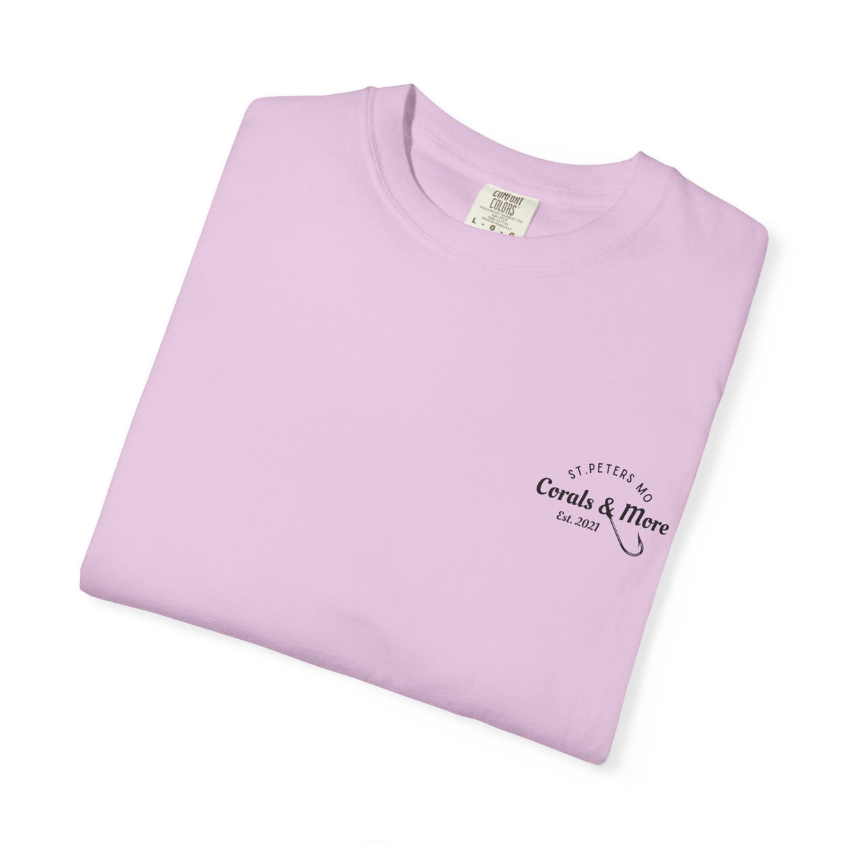T-Shirt — 'Corals & More' American Flag Script Tee