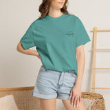 T-Shirt — 'Corals & More' American Flag Script Tee