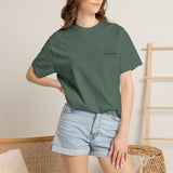 T-Shirt — 'Corals & More' American Flag Script Tee