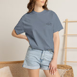 T-Shirt — 'Corals & More' American Flag Script Tee