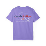 T-Shirt — 'Corals & More' American Flag Script Tee